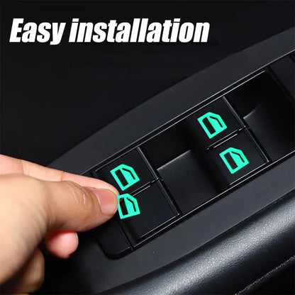 Car Window Switch Stickers Luminous