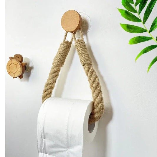 Rope Toilet Roll & Towel Holders