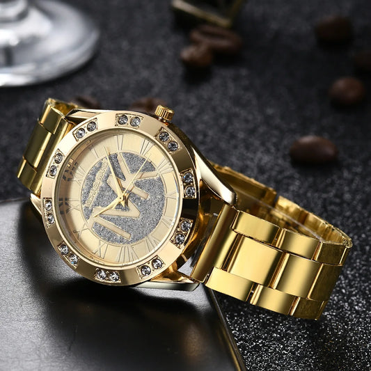 Luxury Gold Woman's WristWatch TVK