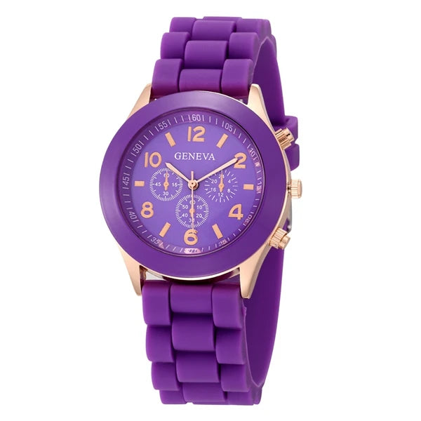 Casual woman's watch multi color choice