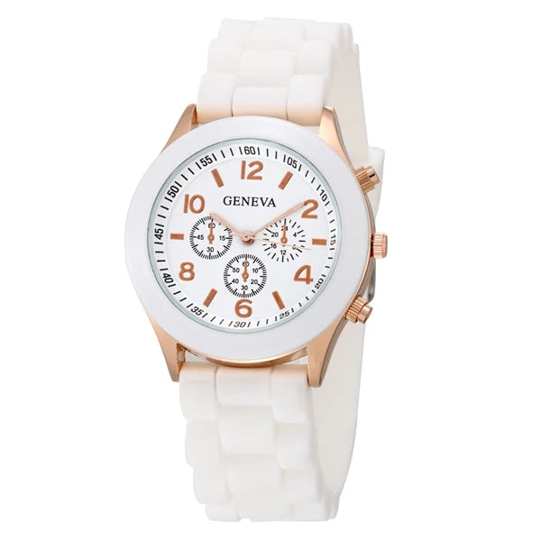 Casual woman's watch multi color choice