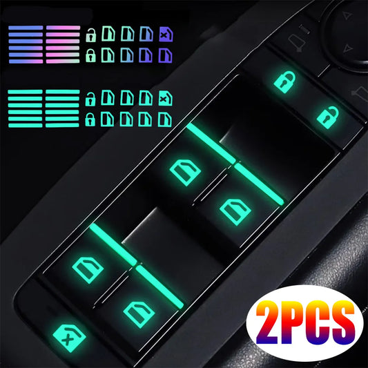 Car Window Switch Stickers Luminous