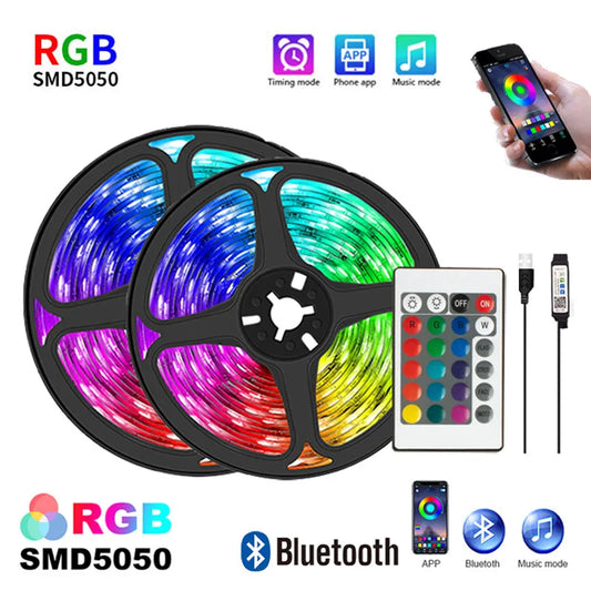 LED Strip Lights RGB Remote & APP Control Color Changing Lights with 24 Keys