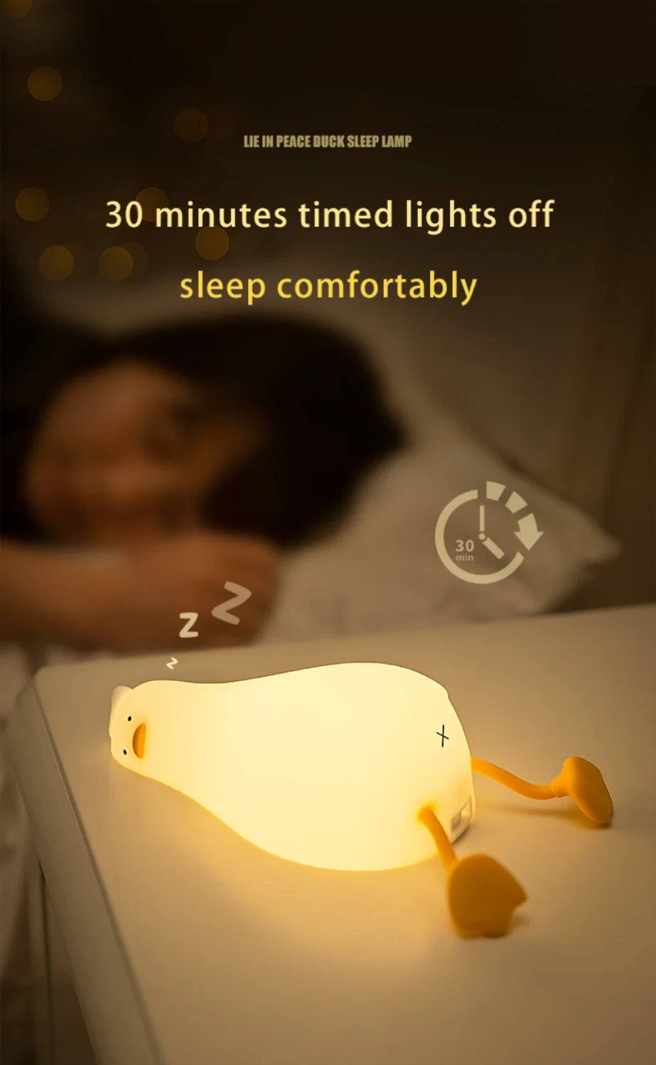 LED Squishy Duck Lamp