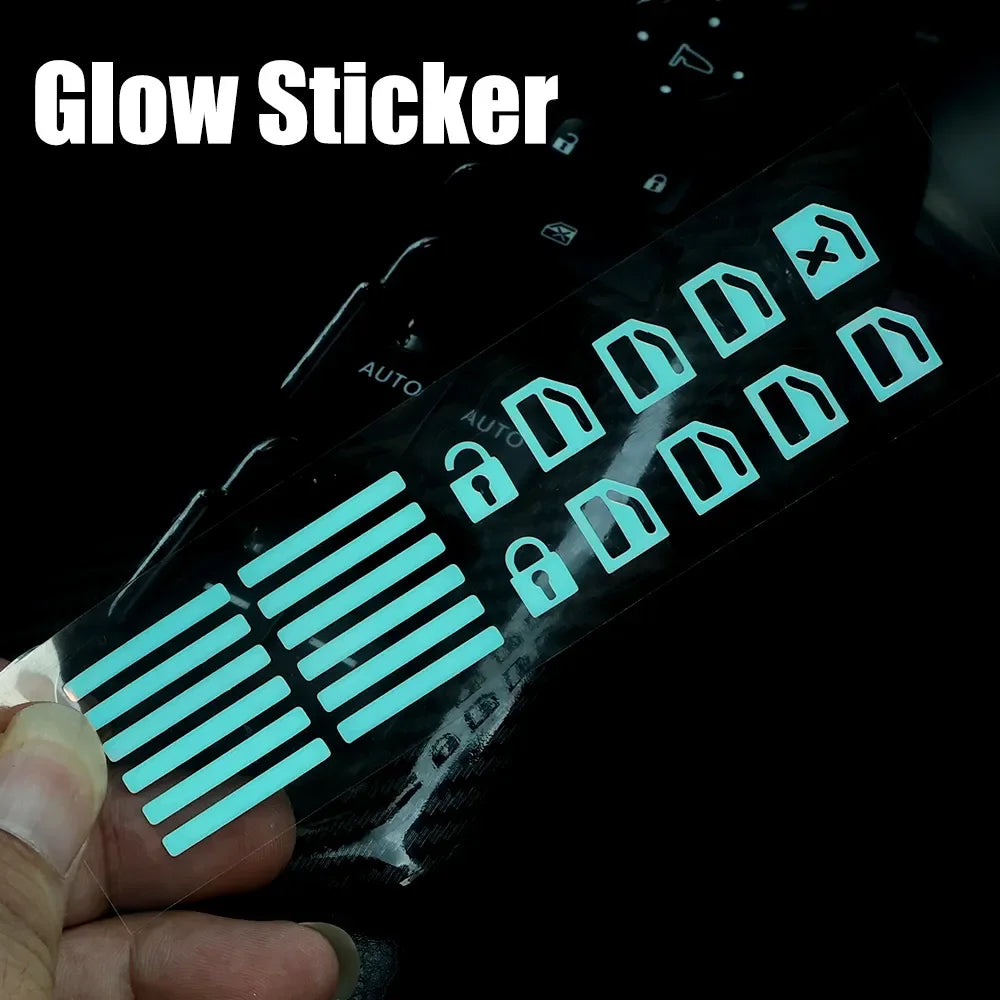 Car Window Switch Stickers Luminous